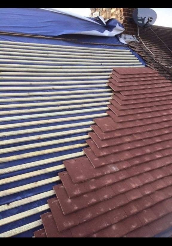 Roof tiling and battening